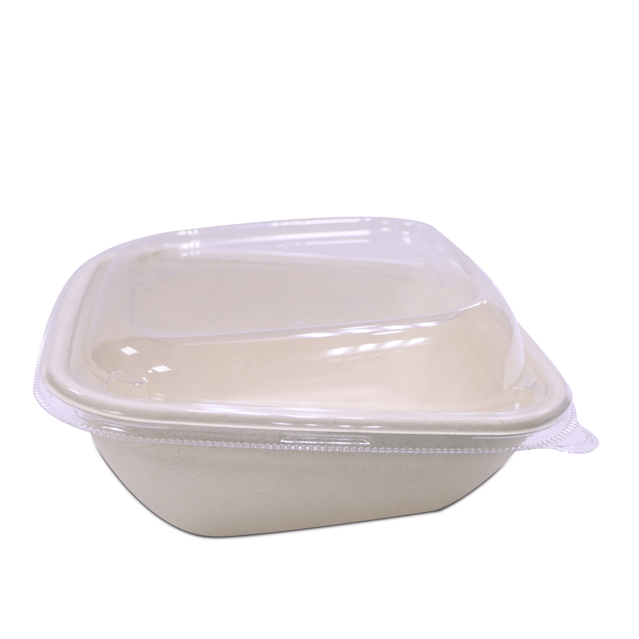 Bagasse Slope Bowls with PET Lids – Eco - Friendly Takeaway Bowls - SNH Packing