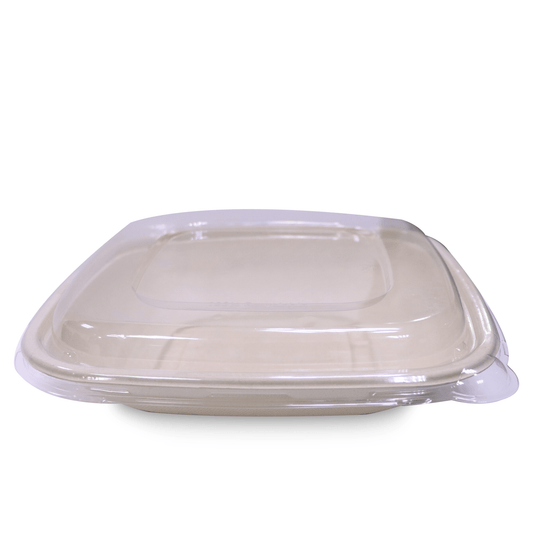 Bagasse Square Containers with PET & PP Lids | Eco Takeaway Boxes - SNH Packing