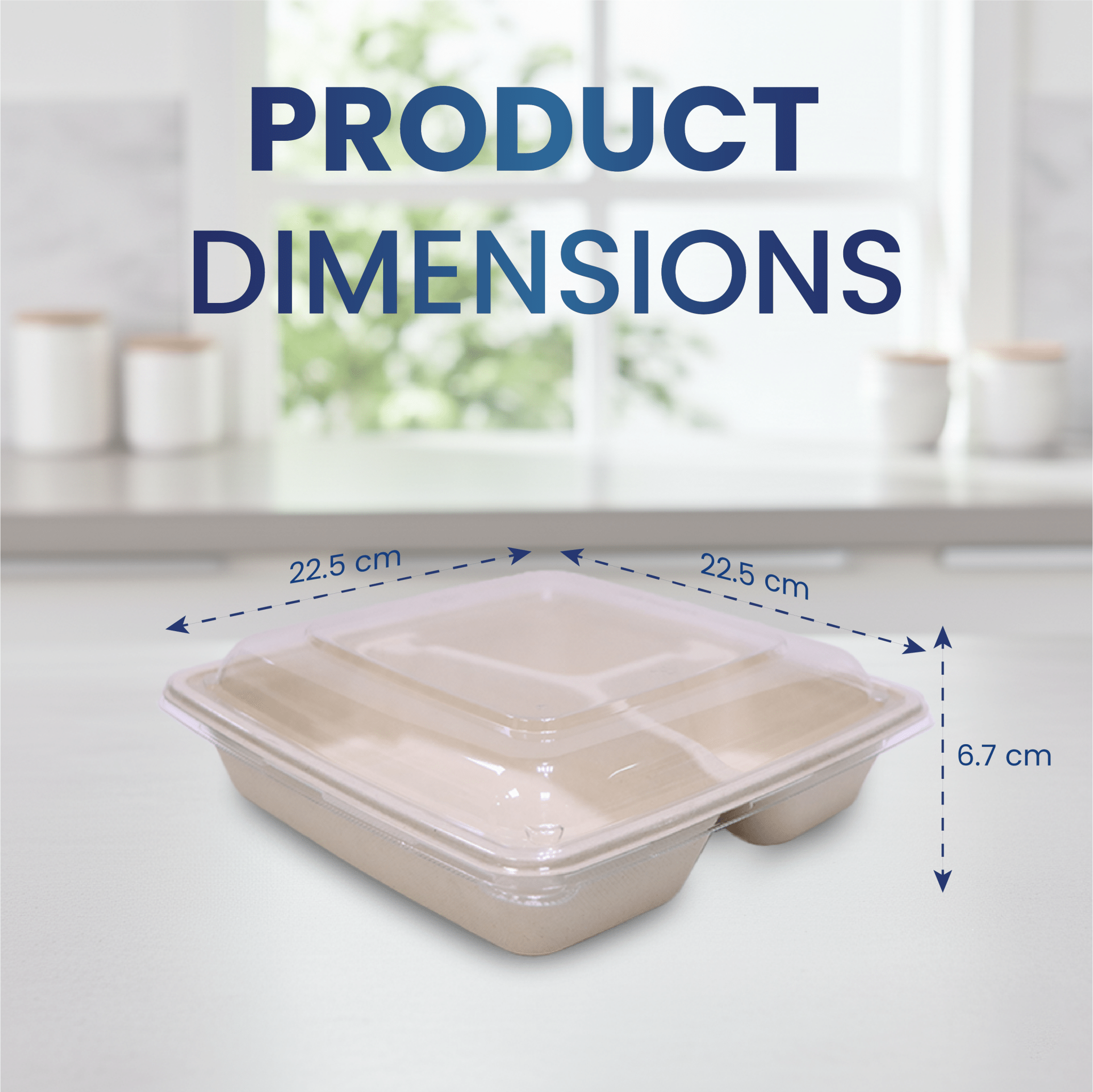 Bagasse Square Food Containers with Lids | Eco - Friendly Packaging - SNH Packing