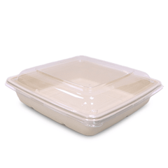 Bagasse Square Food Containers with Lids | Eco - Friendly Packaging - SNH Packing