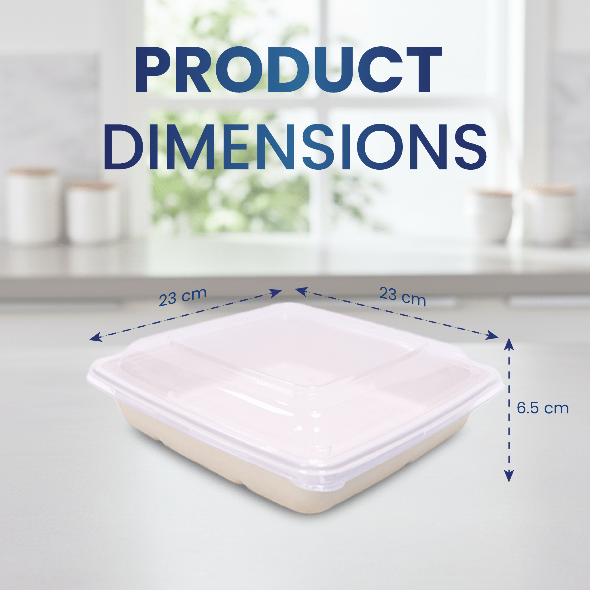 Bagasse Square Food Containers with Lids | Eco - Friendly Packaging - SNH Packing