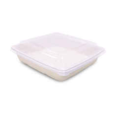 Bagasse Square Food Containers with Lids | Eco - Friendly Packaging - SNH Packing