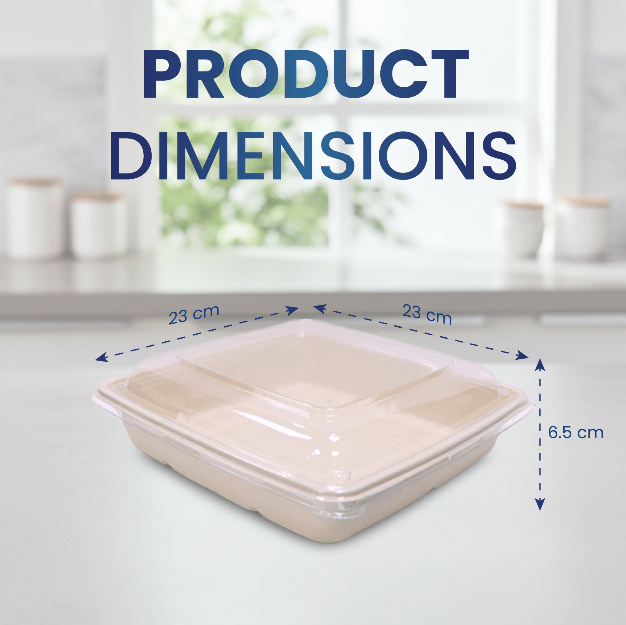 Bagasse Square Food Containers with Lids | Eco - Friendly Packaging - SNH Packing