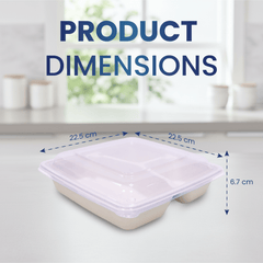 Bagasse Square Food Containers with Lids | Eco - Friendly Packaging - SNH Packing