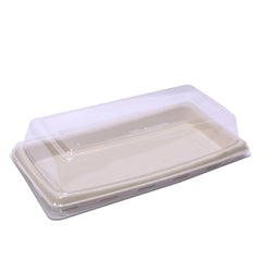 Bagasse Sushi Container with PET Lid | Eco - Friendly Food Packaging - SNH Packing