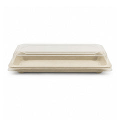 Bagasse Sushi Containers with PET Lids 0.1 to 2.0 - SNH Packing