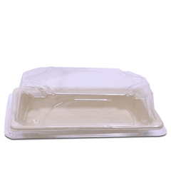 Bagasse Sushi Containers with PET Lids – Eco - Friendly Takeaway Boxes - SNH Packing