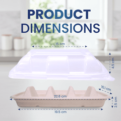 Bagasse Tacos Tray with PP Lid – Eco - Friendly Food Packaging - SNH Packing