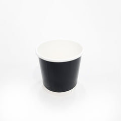Black Double Wall Paper Cups 4 OZ to 12 OZ Hot Cups - SNH Packing