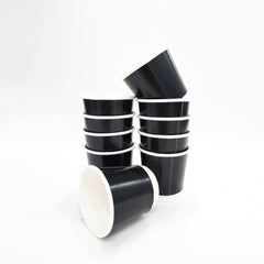 Black Double Wall Paper Cups 4 OZ to 12 OZ Hot Cups - SNH Packing
