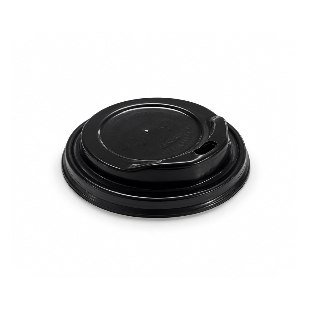 Black Paper Cup Lids 62 80 DIA for 4oz 8oz Cups - SNH Packing