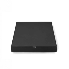 Black Pizza Boxes Plain Durable Takeaway Packaging - SNH Packing