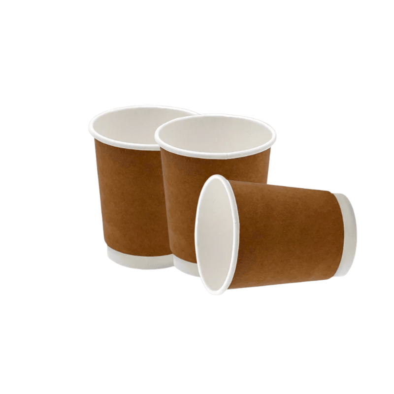 Brown Double Wall Paper Cups – Hot Drink Cups - SNH Packing