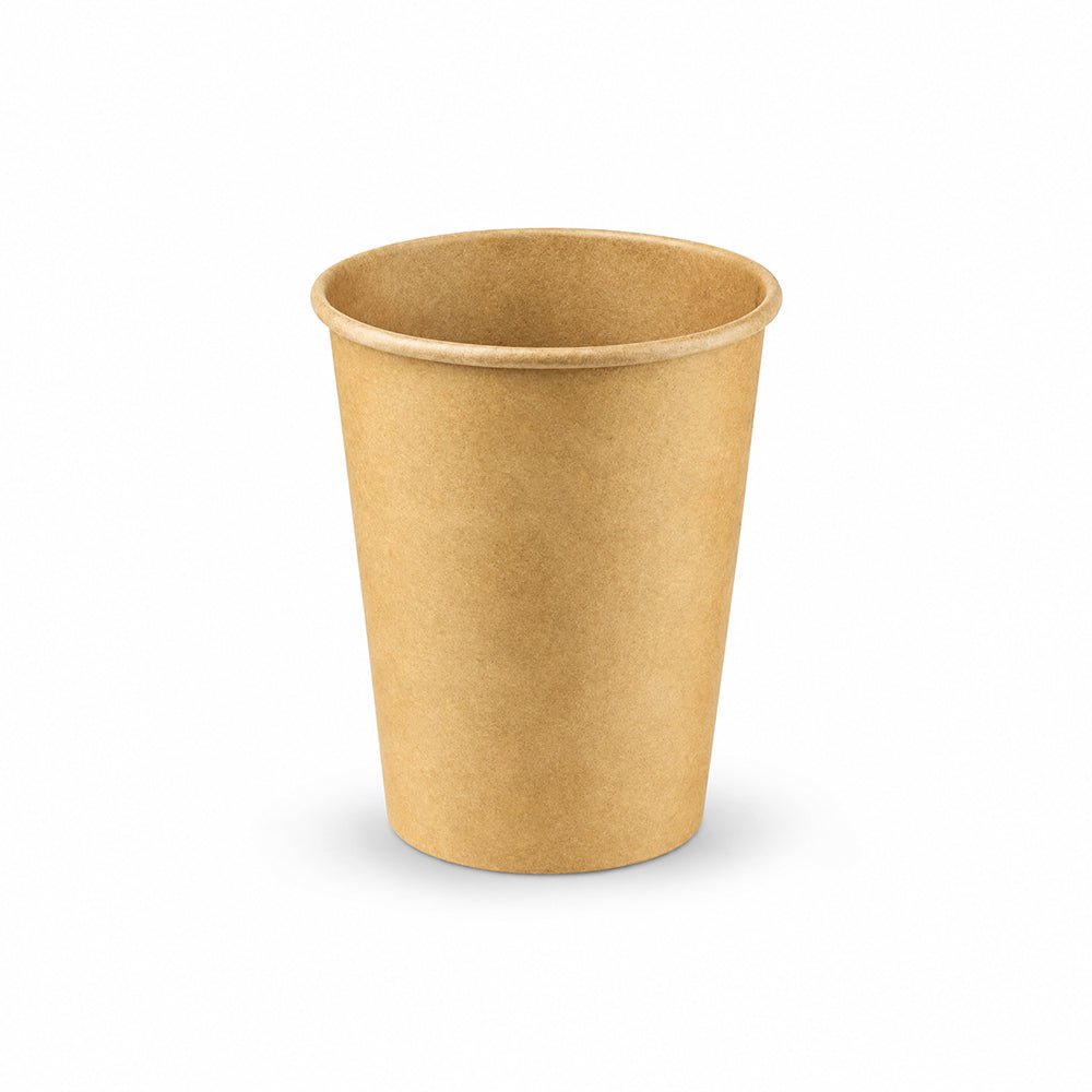 Brown Single Wall Paper Cups 4 OZ to 16 OZ Beverage Cups - SNH Packing