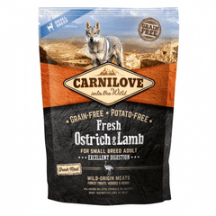 Carnilove Fresh Ostrich & Lamb for Small Breed Adult Dogs 1.5kg - SNH Packing