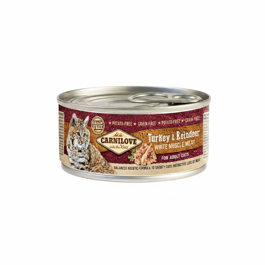 Carnilove Turkey & Reindeer for Adult Cats (Wet Food Cans) 12x100g - SNH Packing