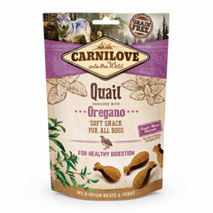 Carnilove Quail enriched with Oregano Soft Snack for Dogs 200g