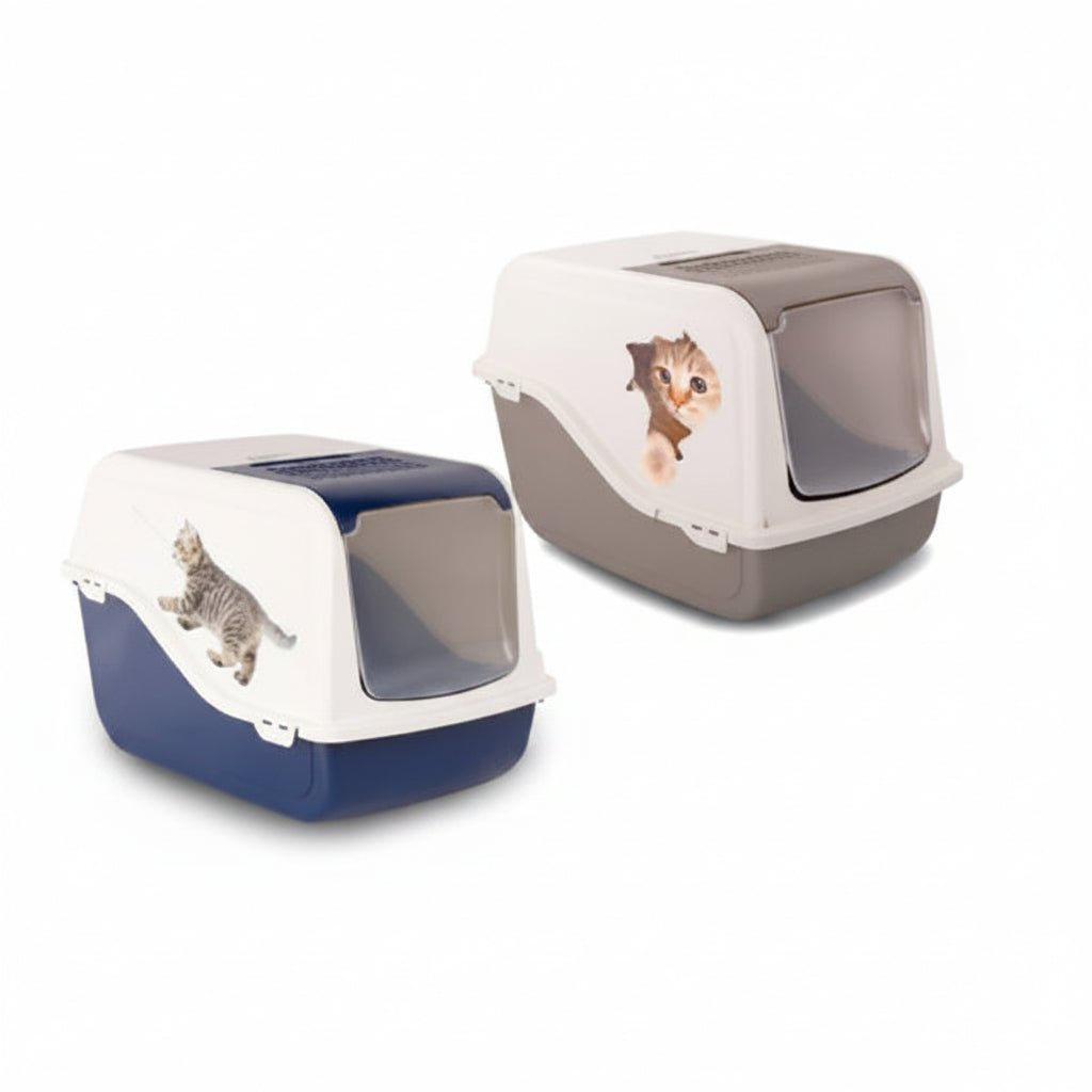 Cat Litter Box ARIEL(TOP FREE) with Design - SNH Packing