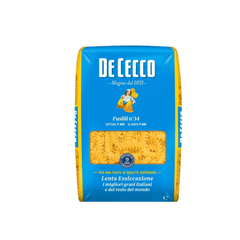 DeCecco Fusilli 34 Pasta, Italy - 1KG - SNH Packing