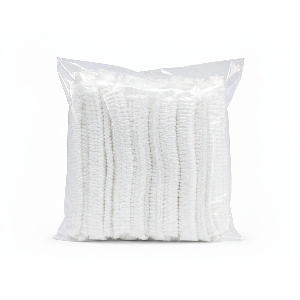 Disposable Elastic Hair Net 100 Pieces Pack for Food Hygiene - SNH Packing