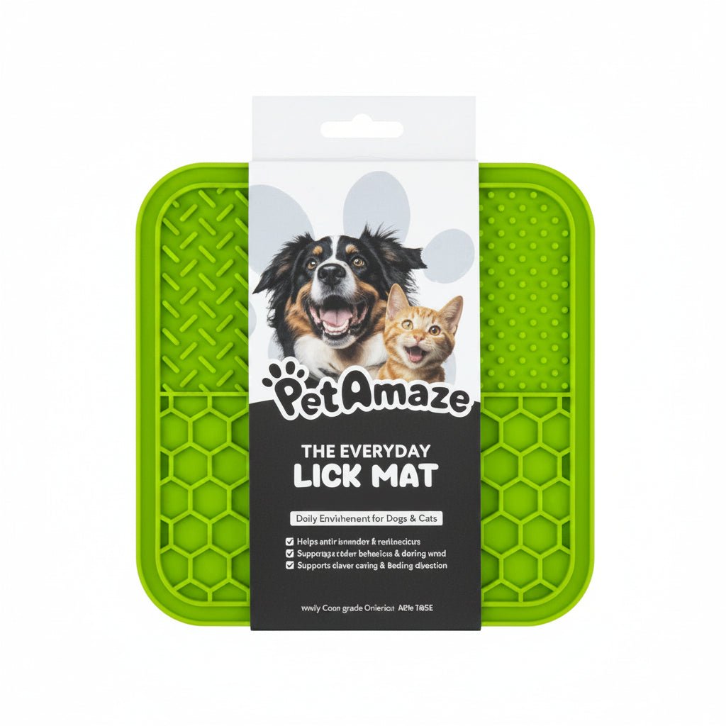 DOCO® Licking Mats for Dogs and Cats LIME GREEN 20x20 - SNH Packing