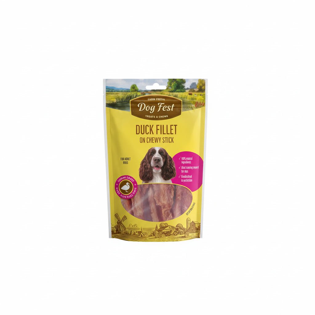 Dog Fest Duck Fillet On Chewy Stick For Adult Dogs - 90g - SNH Packing