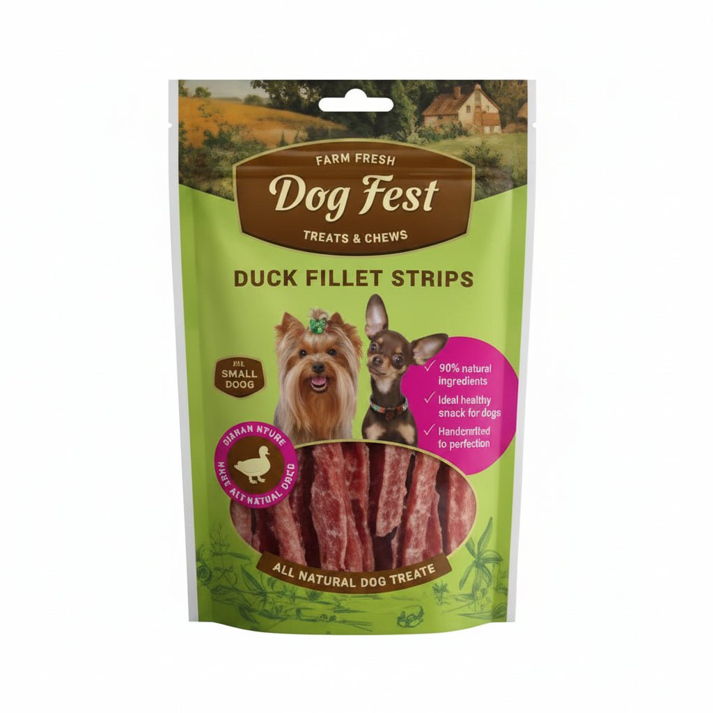 Dog Fest Duck Fillet Strips For Mini-Dogs - 55g - SNH Packing
