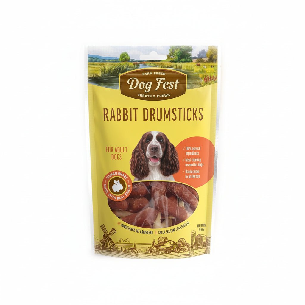 Dog Fest Rabbit Drumsticks For Adult Dogs 90g - SNH Packing