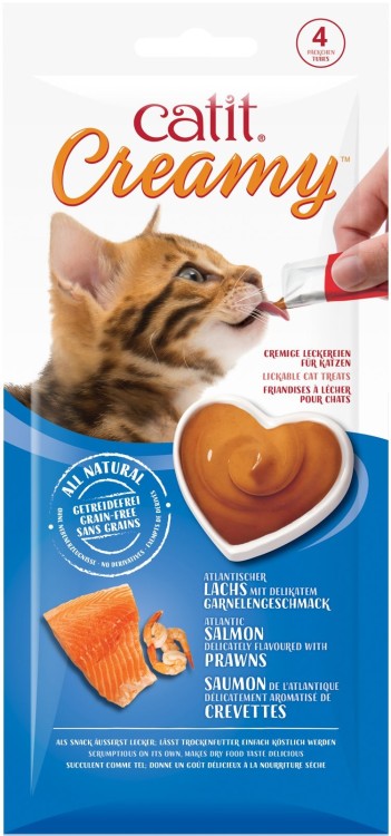 Catit Creamy Lickable Treats, Tuna, 12pk/box