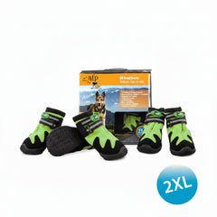 All For Paws Outdoor Dog Shoes Green 2XLarge, 6.5 cm