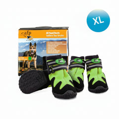 All For Paws Outdoor Dog Shoes Green XLarge, 7 cm