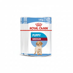 Royal Canin Size Health Nutrition Medium Puppy (Wet Food - Pouches) 10 x 140 g