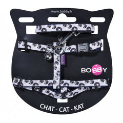 BOBBY Confetti Cat Harness & Lead Mauve, XSmall