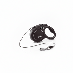 FLEXI New Classic Cat Cord Black, 3 m
