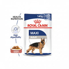 Royal Canin Size Health Nutrition Maxi Adult (Wet Food - Pouches) 10 x 140 g