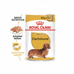 Royal Canin Breed Health Nutrition Dachshund Adult (Wet Food - Pouches) 12 x 85 g