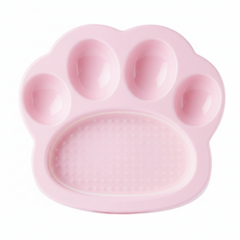 PetDreamHouse PAW 2-IN-1 Mini Slow Feeder & Lick Pad Baby Pink Easy