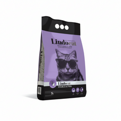 LindoCat White Bentonite Double Action (Lavender) 5 L