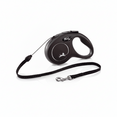 FLEXI New Classic Cord Black, Small, 5 m