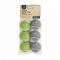 AFP Bouncy Tennis Ball Dog Toys 6/pk