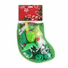 All For Paws Holiday Gift Sock (Green)