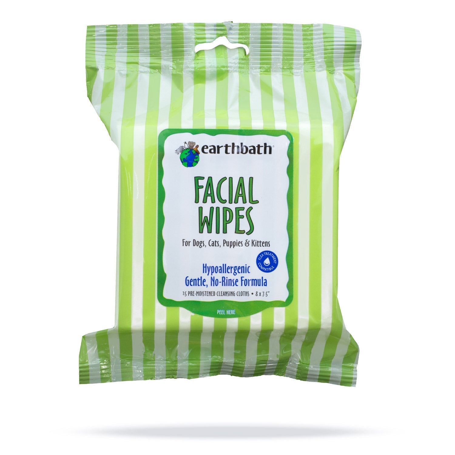 Earthbath - facial - wipes - hypo - allergenic - cucumber - melon - SNH Packing