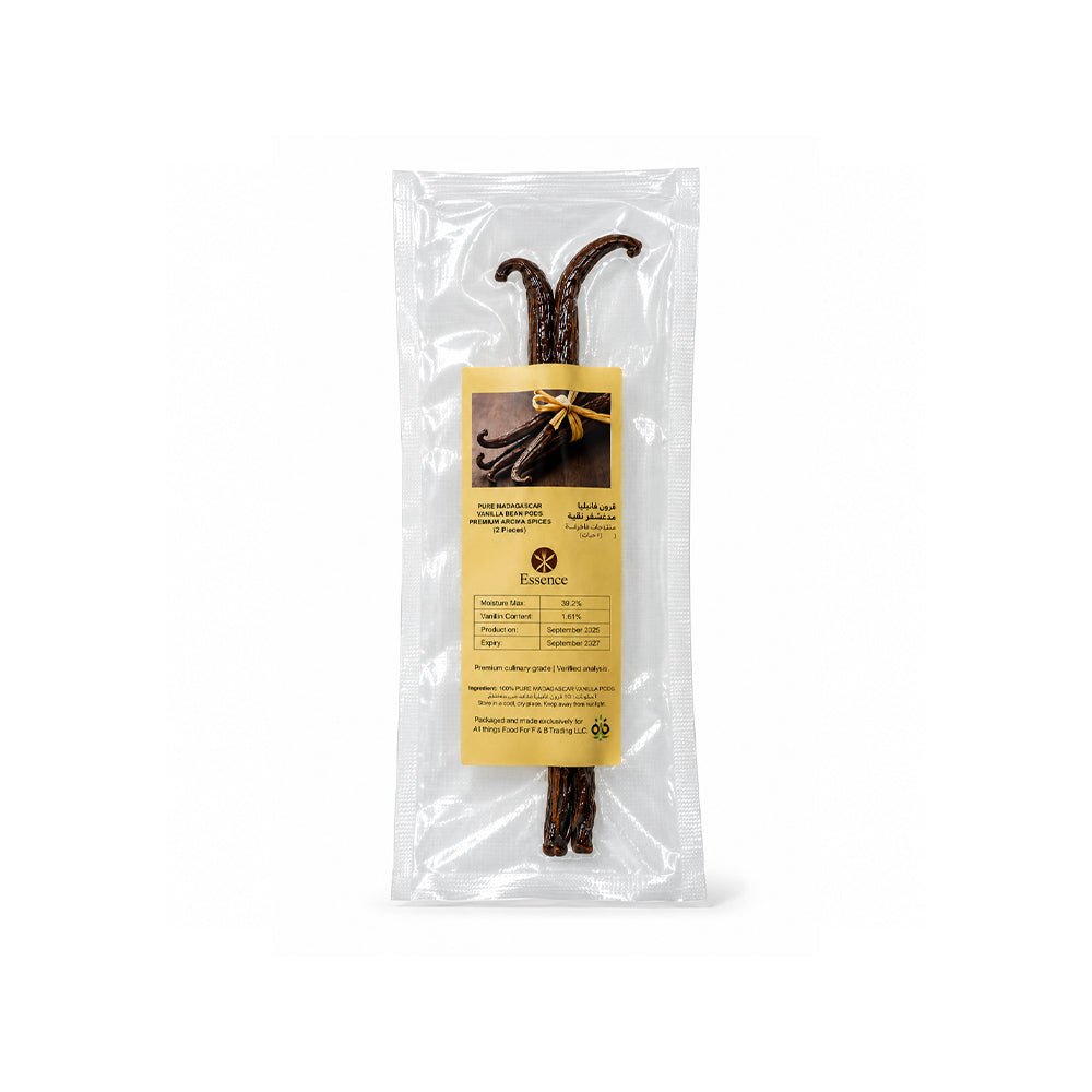 Essence Madagascar Vanilla Pods 2 Pcs - Pure Vanilla Pods - SNH Packing