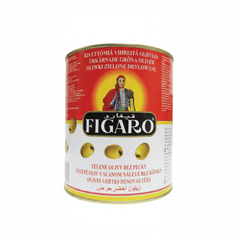 FIGARO GREEN PITTED OLIVES 3KG - SNH Packing