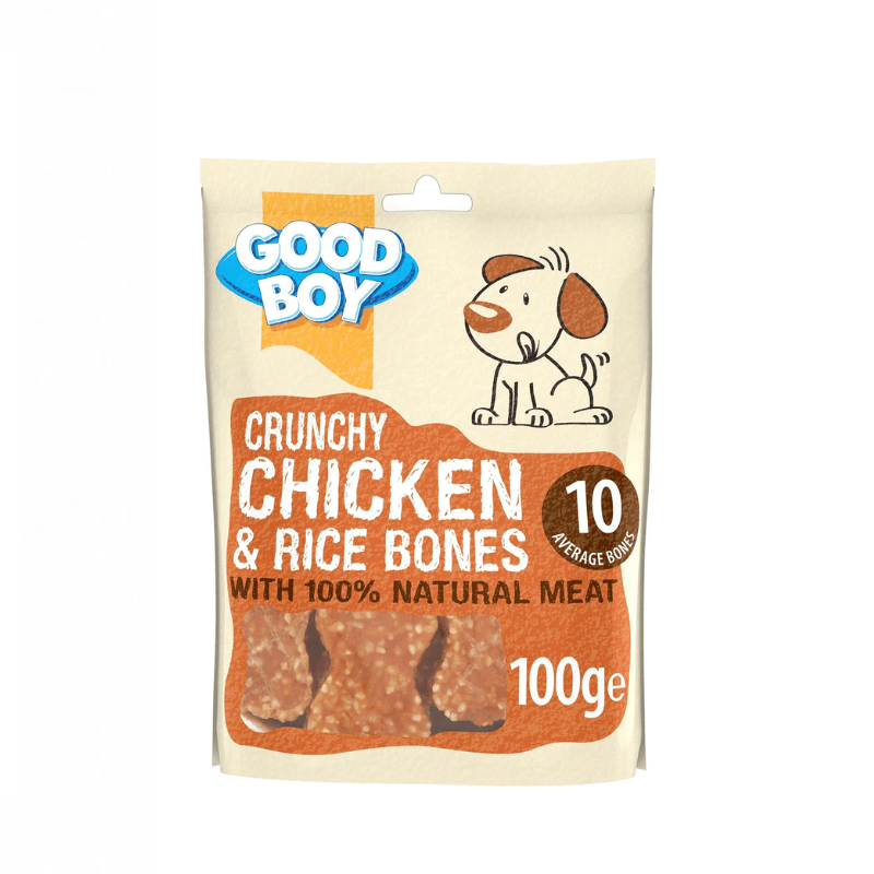 GOOD BOY Armitage Crunchy Chicken & Rice Bones Dog Treats 100g - SNH Packing
