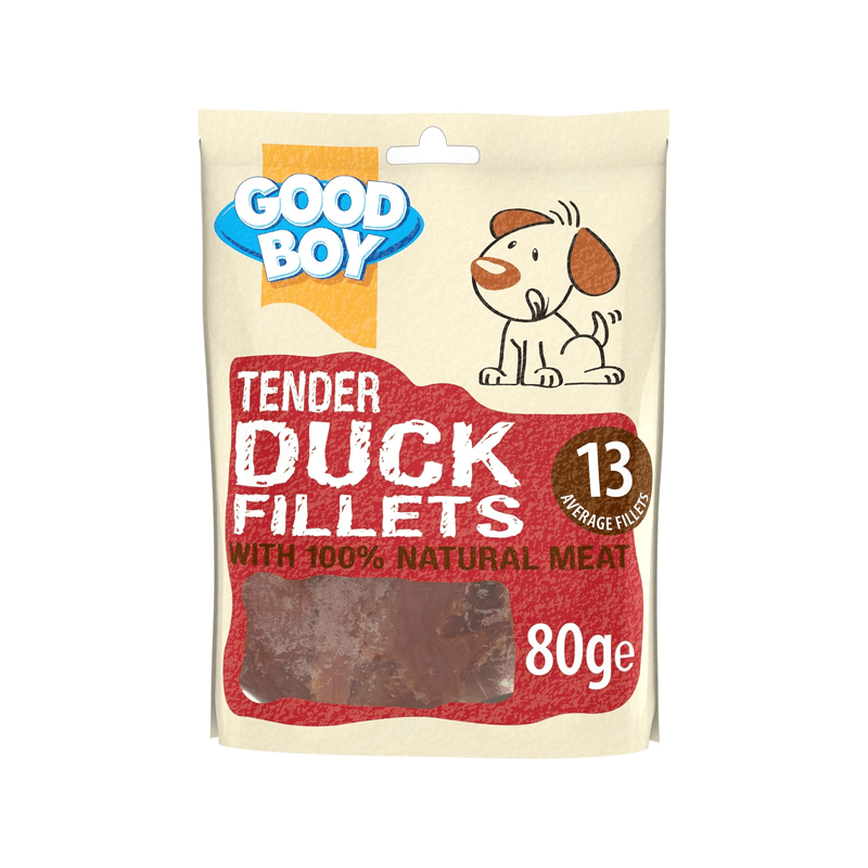 GOOD BOY Armitage Tender Duck Fillets, All - Natural & High - Protein Dog Treats, 80g - SNH Packing