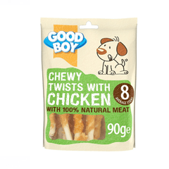 GOOD BOY Chewy Chicken Twists with Chicken, 90 grams - SNH Packing