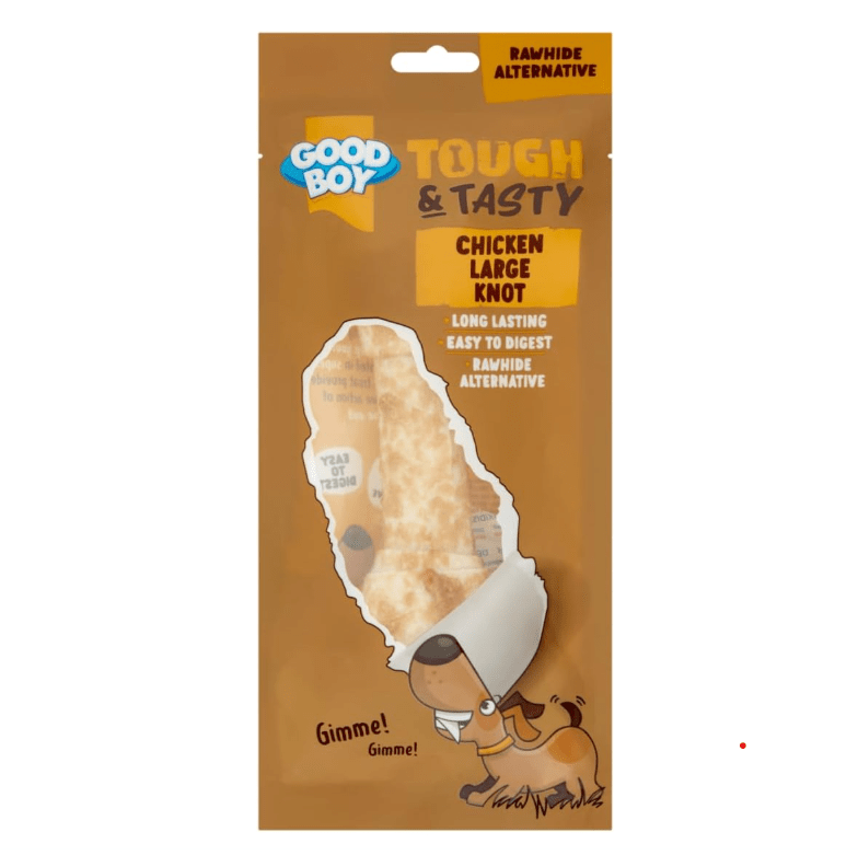 GOOD BOY Tough & Tasty Large Chicken Knot 85g - SNH Packing
