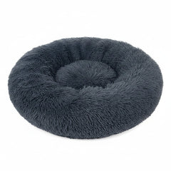 Grizzly Velor Plush Round Bed Dark Grey Large - 71 x 20cm - SNH Packing