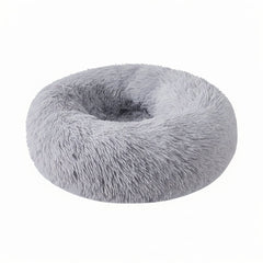Grizzly Velor Plush Round Bed Grey Large - 71 x 20cm - SNH Packing